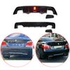 Для BMW 5 серии E60 2006-2011 MP M Sport MT Светодиодная подсветка в стиле замены Задний бампер Диффузор Спойлер Губа ABS Глянцевый Черный