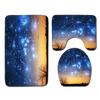 Star Bathroom Floor Mat Toilet Three-Piece Set