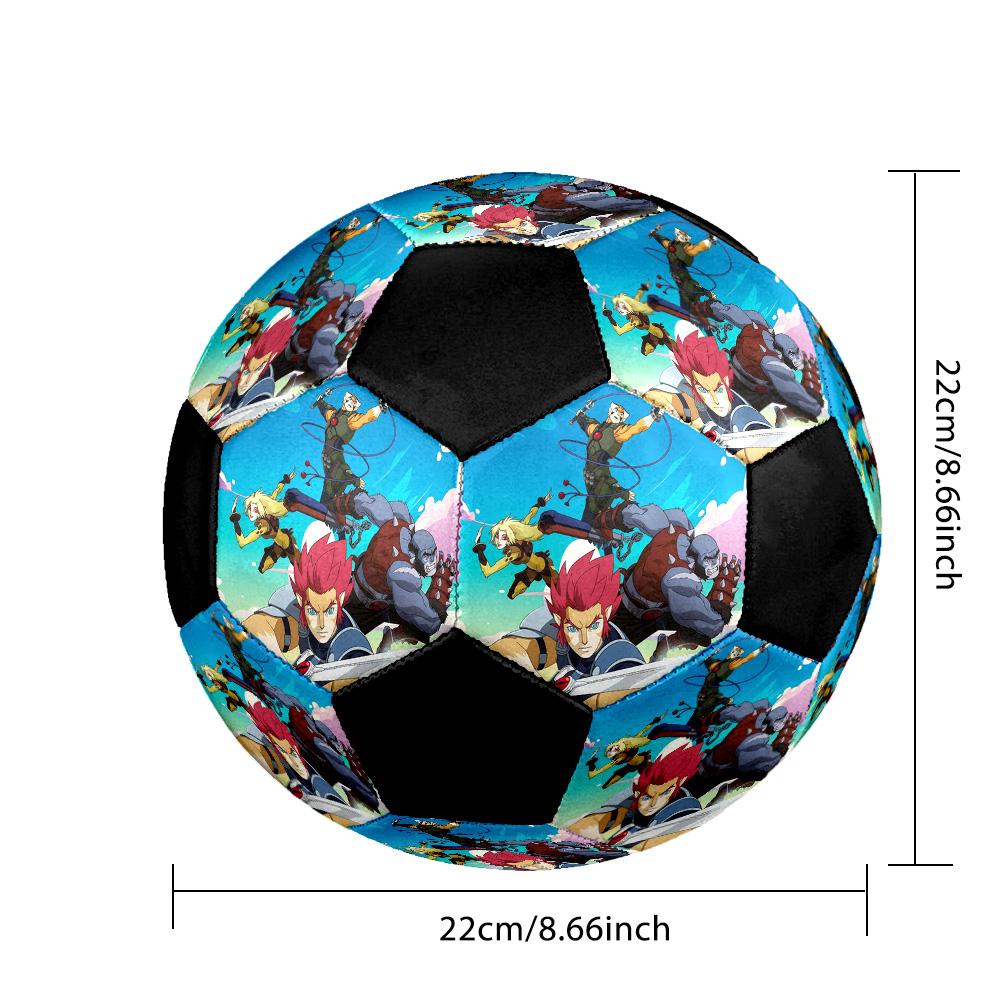 ThunderCats Soccer Ball Colorful All Ages Machine Stitched PVC Competition Ready Durable High-Bounce.SIZE5