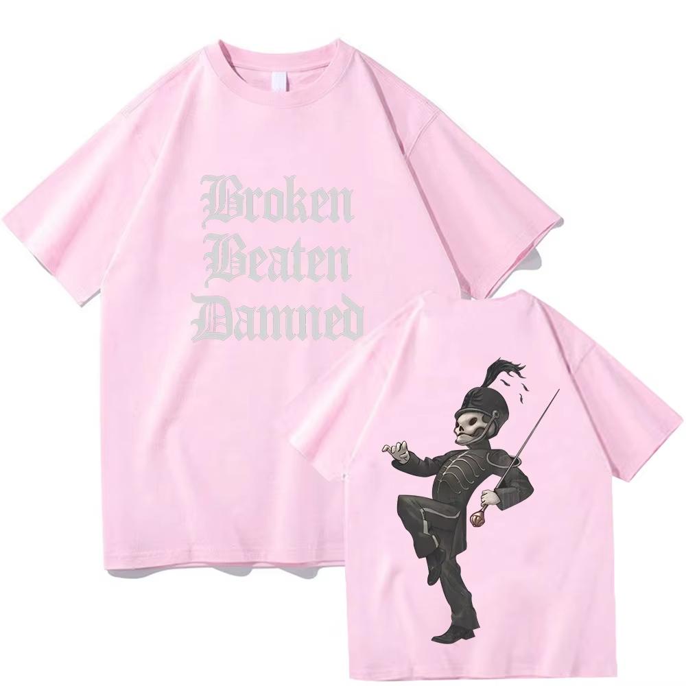 Broken Beaten Damned Tee My Chemical Romance Rock T Shirt Men Women Punk Intage Printed T Shirt Cotton Comfort Clothes