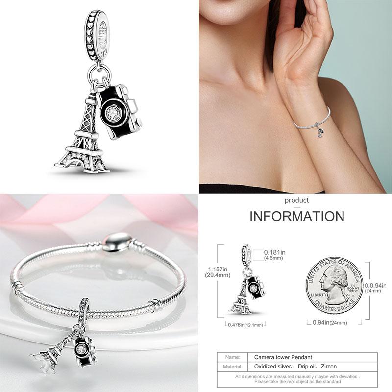 Шарм Медь Путешествия Самолет Земля Бусины Подвеска Подходит Оригинальный Браслет Сделай Сам Изысканные Ювелирные Изделия Шармы