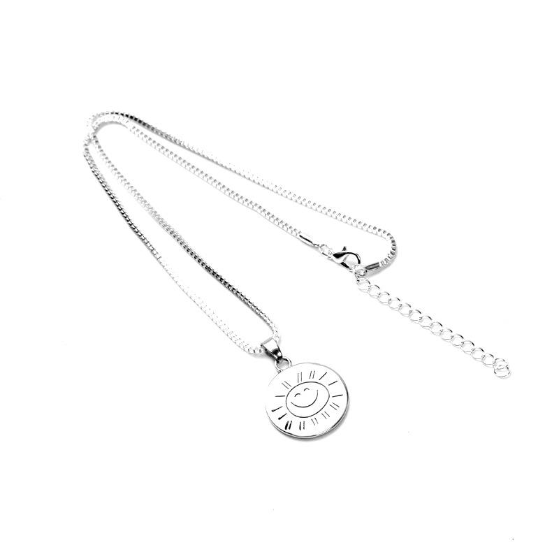 Трансграничная подвеска-ожерелье с улыбающимся солнышком и надписью 'Ты мое солнышко'