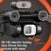 P12 Pro Drone 4K/8K HD Aerial ESC Photography Drone Tracking Low Power Return Three-Axis Gimbal Anti-shake Video Quadcopter Toy Gift