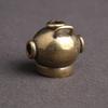 Brass 1PC Knife Bead Submarine Diving Helmet Survival Bracelet Buckle Key Chain EDC Decorative Accessories
