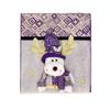 Cartoon Christmas Chair Cover Soft Removable Seat Protector Purple Glitter Christmas Table Decor New Year Supplies