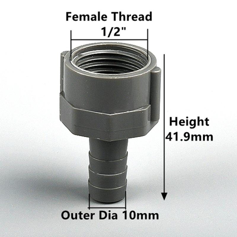 1/5 шт. ПВХ Соединитель с внутренней резьбой Адаптер для аквариумного резервуара Соединители-пагоды для шланга воздушного насоса Садовые ирригационные соединители для водопроводных труб