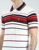 MONTE CARLO Men's Regular Fit Striped Half Sleeve Polo T-Shirt