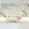 4 Slot Dachshund Toothbrush Holder Ceramic Toothpaste Toothbrush Base  Bathroom Accessories