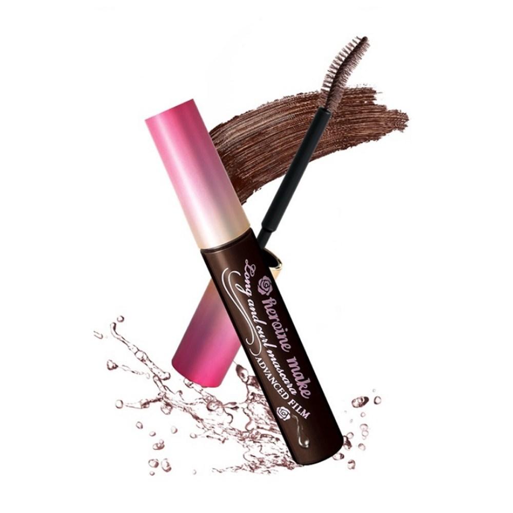Kiss Me Тушь для ресниц Heroine Make Long & Curl Advanced Film 6 г, 02 Коричневый, 1 шт.