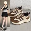 Платформенная подошва кроссовки папины кроссовки женские весна 2025 новый тренд внутренняя высота увеличение повседневная обувь модная маленькая женская обувь