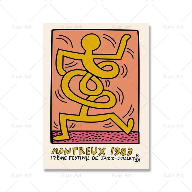 Современная абстрактная эстетика настенное искусство ретро поп фигурка HD масло на холсте постер печать для дома спальня гостиная декор подарок без рамки