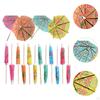 Paper Cocktail Parasols Drink Fruit Cake Sticks Crafts Novelty Disposable Food Picks Mini