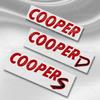 3D Металлическая Наклейка на Заднюю Дверь Багажника Cooper S D Эмблема Черными Буквами Аксессуар Декорации Кузова Автомобиля Для MINI T36 JCW