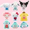 Sanrio Keyring Plush Toy Bag Ring Backku Cinnamoroll Keychain