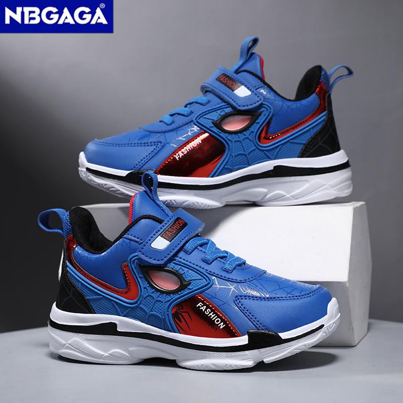 Sport Kids Leather Shoes Comfort Casual Walking Shoes for Children's Outdoor Basketball Shoes Non Slip Teen Boys Running Sneaker