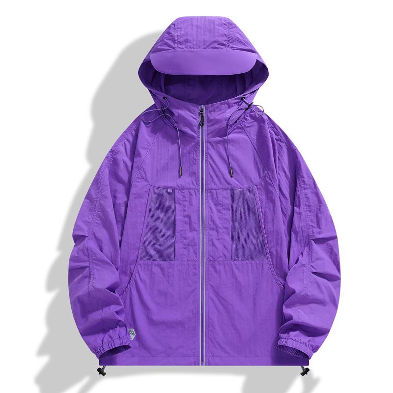 Unisex UV Protection Hooded Fishing Jacket - Summer Antibacterial Loose Fit Plus Size