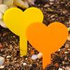 100PCS Heart Shaped Plant Labels Tags Reusable Succulent Signage  Garden Flower Pots