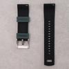 ERBORD Universal Silicone Strap 22mm, Dual Color, Green / Black / Silver Buckle