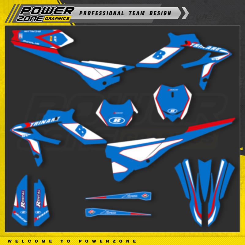 PowerZone For BETA Xtrainer Custom Team Graphic Decal & Sticker Kit For Beta Xtrainer 2020 2021 2022 X 008