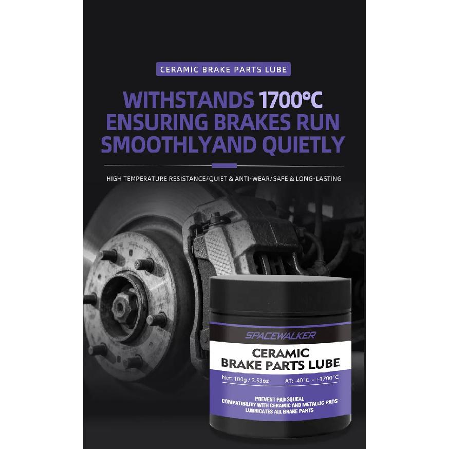 Ceramic Brake Lubricant Gel - High-Performance Reducer, Heavy-Duty Brake System Grease for Motorcycles,, Trucks, - Long-Lasting