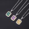 Jewelry Live Streaming Host High Carbon Diamond Color Separation Diamond Pendant