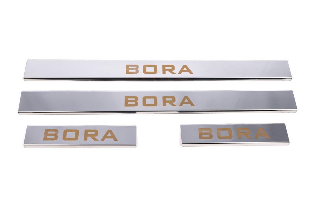 Door Sills Carmos (4 Pcs, Stainless Steel) for Volkswagen Bora 1998-2004