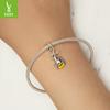 Cute And Playful Monkey Diy Bracelet Necklace Pendant, Fun Little Animal S925 Sterling Silver Big-Eared Monkey String.