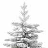 Artificial Christmas Tree Foldable Snow Frosted 210 cm