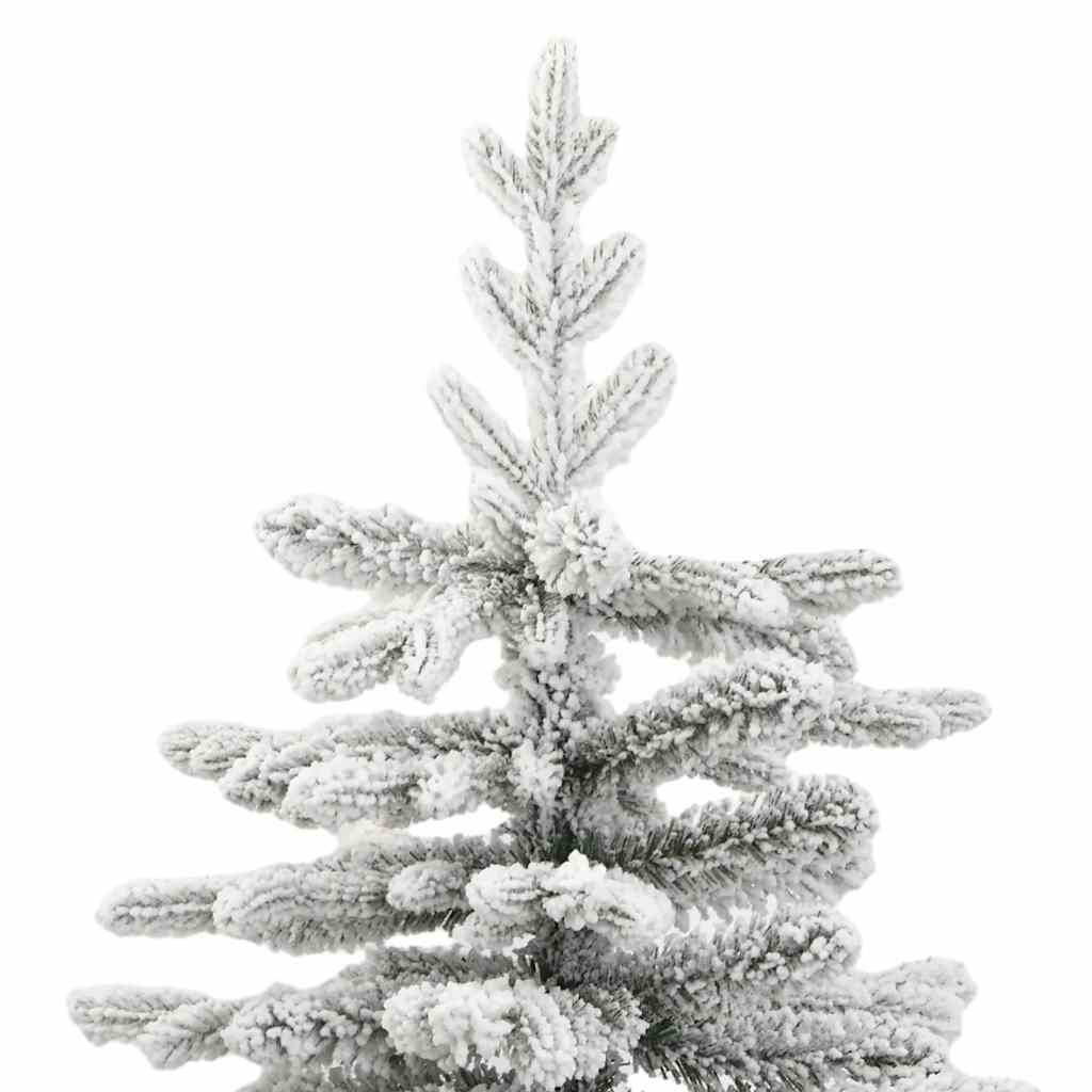 Artificial Christmas Tree Foldable Snow Frosted 210 cm