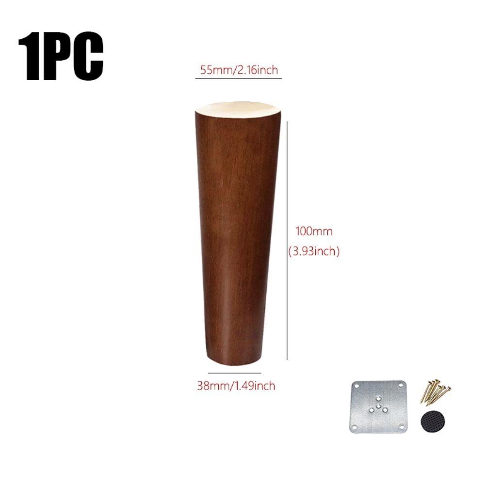 8/10/12/15/20cm Conical Sofa Legs Solid Wood Furniture Heightening Feet New Furniture Legs