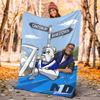 Western Bulldogs Flannel Blanket Soft All-Season Throw, Design for Camping, Car Travel, Hiking Sofa, Bed, Office Perfect Gift for Parties
