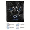 1pc Black and White Leopard Print Flannel Blanket - Soft, High-Definition Digital Print,  Polyester, All-Season Comfort