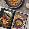 PVC Recipe Book Cover Transparent Menu Paper Holder Waterproof a4 Document Holder  DIY Menu Making
