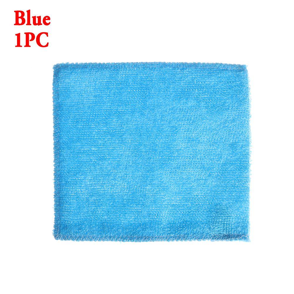 1Pc Soft Multi-color Anti-grease Bamboo Fiber Cleaning Rags Washing Towel Dish Cloth Household Kitchen Dinning Accessory