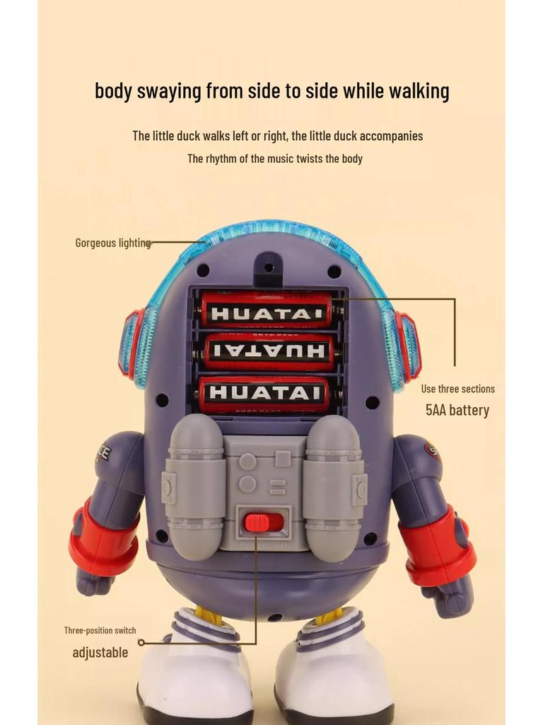 Electric Dancing Astronaut Duck Toy - Singing Robot for Babies & Toddlers (3-12 Months)