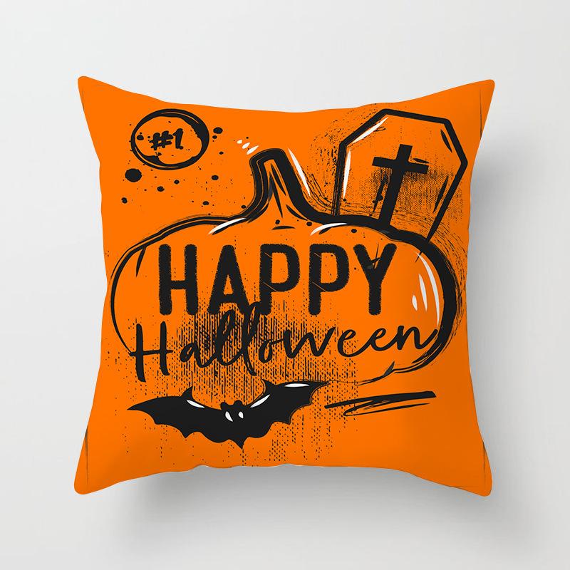 New Halloween Pumpkin Series Pillow Cover Festive Home Sand Release Art Pillow Cushion Cover