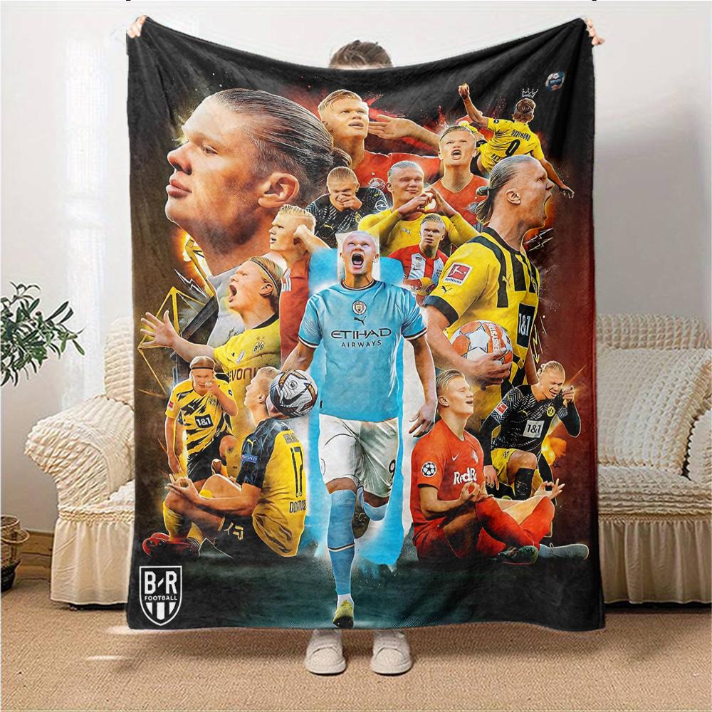 Norwegian Football Legend Blankets Flannel Printed Breathable Warm Throw Blanket for Home Office Bedspreads 0708a73