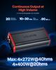 Car Audio Amplifier, 4-Channel Bridgeable Car Amplifier, Multichannel Class D Stereo Amp, Max. 4 x 272W at 4 Ohms / 4 x 400W at 2 Ohms, High Output,