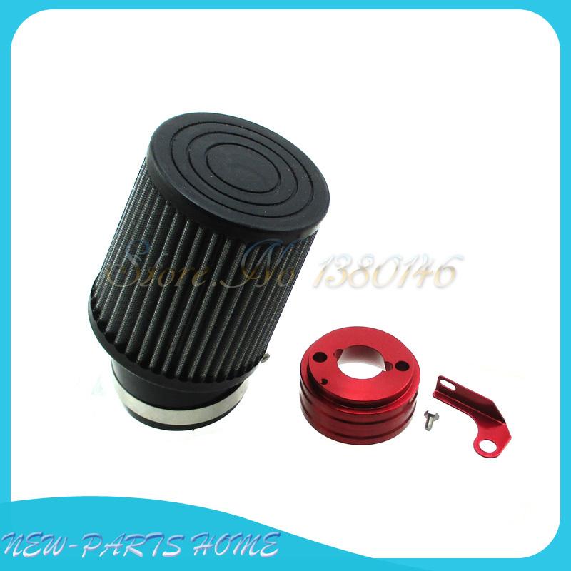 62mm Air Filter & Adapter Kit For 6.5 HP Honda Clone GX160 GX200 Go Kart