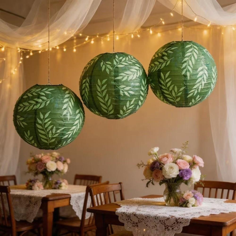 Rustic Hanging Paper Lantern Round Lantern Ball Traditional Chinese Lantern Wedding