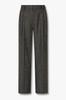 MAN ON THE BOON Tweed Two-Tuck Loose Fit Pants_Black 4715304020