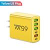 65 Вт USB PD зарядное устройство Muti Plug Ports быстрое зарядное устройство мобильный телефон Type C настенный адаптер для iPhone Xiaomi Samsung Huawei