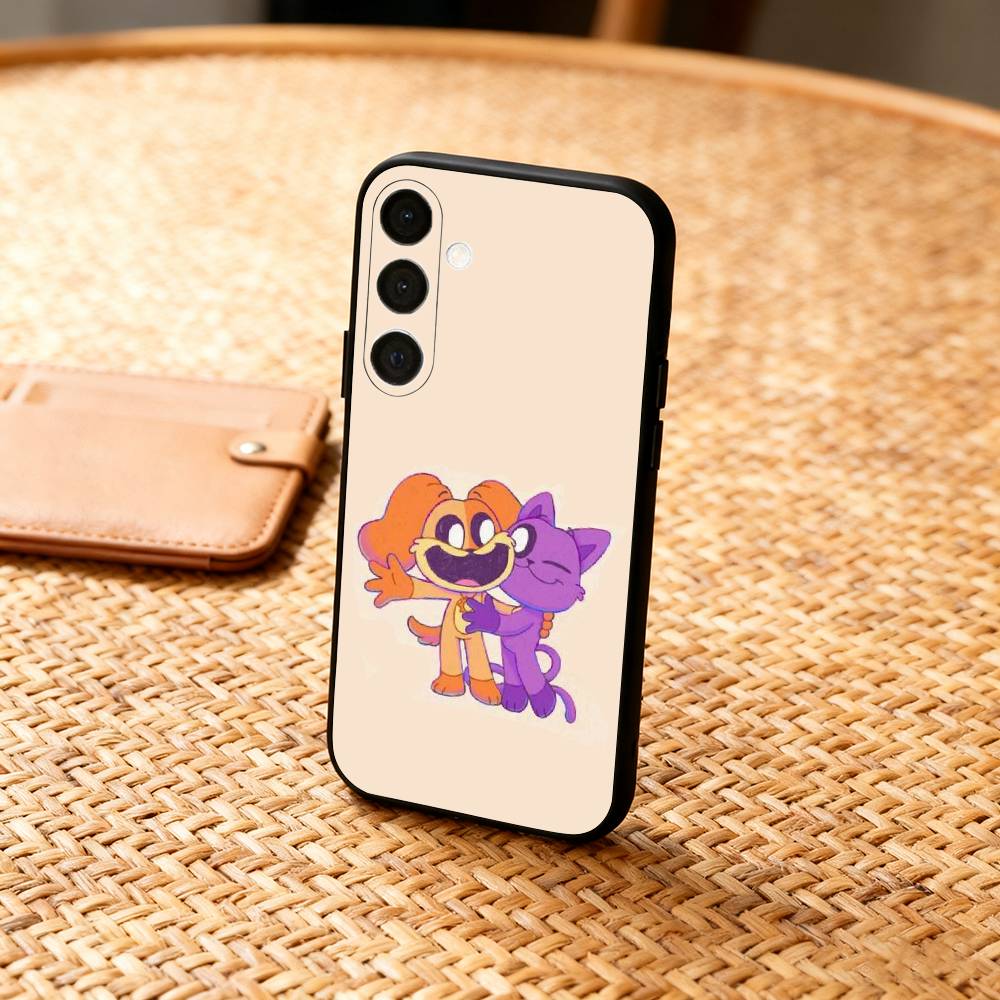Милый Чехол для Телефона C-Catnap и D-Dogday Для Samsung A73,72,71,A52,51,40,41,A22,A32,31,A13, Мягкий Черный Корпус