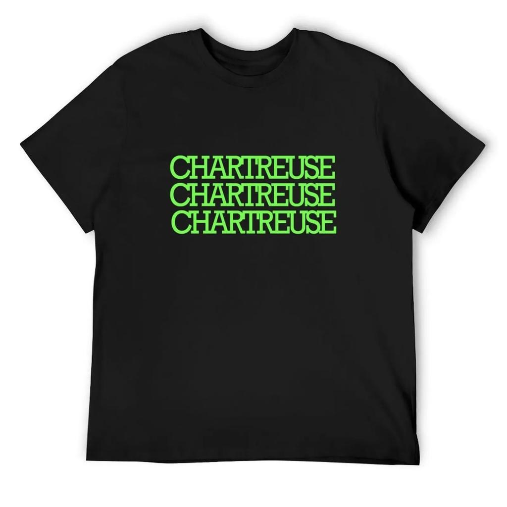 Футболка цвета Chartreuse Chartreuse таможня летние топы одежда для мужчин
