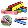 16-Hole Wooden Harmonica Musical Instrument Play Cute Cartoon Animals Painted Gift Suitable for Beginners Entertainment TMZ