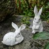 American Easter Bunny Resin Sculpture for Garden and Lawn Decoration