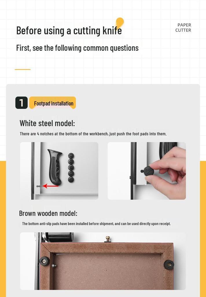 A4 Manual Paper Cutter - Steel & Wooden Photo Cutting Knife