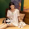 Voiced Realistic Cat Doll Soft Simulated Kitten Model Cute Simulation Cat Plush Toys  Kids