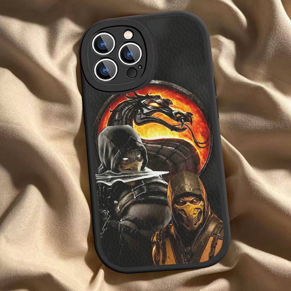Classic Vintage M-Mortal K-Kombat Phone Case For IPhone 16 15 14 13 Pro Max 11 12 Plus Leather Silicone Cover