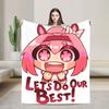 Warm Soft Blankets Picnic Haru Urara Uma Musume Throw Blanket  Flannel Bedspread For Living Room Aesthetic Sofa Bed Cover
